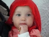 Florence, disguised as Little Red Riding Hood,